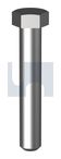 HEX BOLT BLANK A4-50 DIN931 *BLANK*:M33 X200