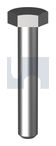 HEX BOLT G8 BLK HEX BO:1-1/8 BLANK X 16