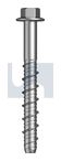 XBOLT PRO - HEX FLANGE Z/P E1SF XBOLT HEX: M6 X 45