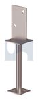 POST SUPPORT H/DUTY T STIRRUP ROD STEM:  90 X  300