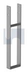 POST SUPPORT H/DUTY U SHAPE W/BAR PS: 125 X  600