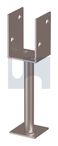 POST SUPPORT H/DUTY U STIRRUP ROD STEM:  90 X  150
