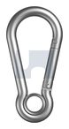 HOOK SPRING+EYE 316 SPRING HOOK W/EYE:11 X 120