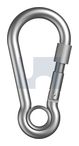 HOOK SPRING+EYE & NUT 316 SPRING HOOK W/EYE+NUT:  6