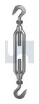 TURNBUCKLE HOOK+HOOK 316 T/BKLE HOOK+HOOK:M16 X 250