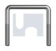 U BOLT SQUARE HDG SQ U-BOLT: 1/2BSW X50X100