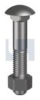 CUP HEAD BOLT & NUT PLN 4.6 CUP B/N KIT: M12 X 375