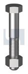 HEX BOLT & NUT Z/P 4.6 B/N KIT: M10 X  75