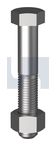 HEX BOLT & NUT G8 BLK BN KIT:  5/8UNF X 2-1/2