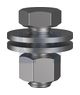 PURLIN HEX BOLT / NUT / WASHER Z/P 8.8 PURLIN KIT: M16 X 40