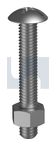 METAL ROOFING BOLT & NUT COMBI Z/P ROOF PH/SL B/N:3/16 X  1/4