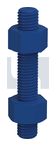 STUD BOLT & NUT KIT B7/2H XYB KIT: 1-1/8UN8 X 165