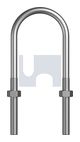 U BOLT ROUND KIT ZP U-BLT KIT: 3/8BSW X 1 NB