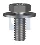 SEMS HEX BOLT FLAT WASHER Z/P 8.8 SEMS HEX: M10 X  25