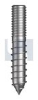 LAG SCREW ZP LAG SCREW: 1/4 BSW X 2