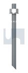 STUD CHEM ANCHOR KIT(FLAT TOP) GAL CHEM STUD KIT:M16 X 190