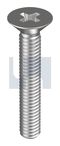 METAL THREAD CSK PHIL 304 MACH CSK PH:2-56UNCX  1/4