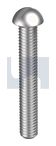 METAL THREAD ROUND SLOT 316 MACH RND SL:3/16BSWX1