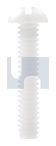 ROUND SLOT MACHINE SCREW NYL RND SLOT:10-24UNCX  3/8