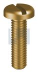METAL THREAD PAN SLOT BRASS PAN SL: M4 X   40
