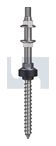 NW21 SOLAR SCREW KIT DUAL THRD 304 NW21 SOLAR KIT:12/M12X350