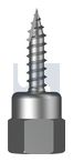 VERTICAL HANGER T17 TIMBER Z/P VERTI T17 INT: M10 X  50