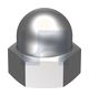 DOME HEX NUT 304 DOME NUT:   1/4 UNC