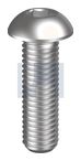 BUTTON HEAD SOCKET SCREW HEX 304 BHSS: 10-24UNC X   1/2