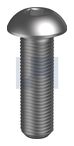 BUTTON HEAD SOCKET SCREW HEX PLN SO BHSS: 1/4 UNF X   1