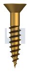 COUNTERSUNK WOOD SCREW BRASS WOOD CSK SL: #06 X 3/4