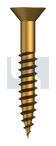 COUNTERSUNK WOOD SCREW BRASS WOOD CSK SL: #06 X 1