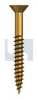 COUNTERSUNK WOOD SCREW BRASS WOOD CSK SL: #06 X 1-1/4