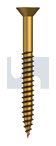 COUNTERSUNK WOOD SCREW BRASS WOOD CSK SL: #06 X 1-1/2