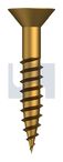 COUNTERSUNK WOOD SCREW BRASS WOOD CSK SL: #08 X 1