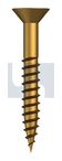 COUNTERSUNK WOOD SCREW BRASS WOOD CSK SL: #08 X 1-1/4
