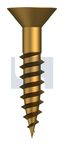 COUNTERSUNK WOOD SCREW BRASS WOOD CSK SL: #10 X 1