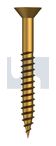 COUNTERSUNK WOOD SCREW BRASS WOOD CSK SL: #12 X 2
