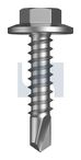 METAL SDS FLANGED HEX HEAD 550 MET FLG HX: 12-14X 25