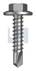 METAL SDS FLANGED HEX HEAD CL4 MET FLG HX:12-14X 25