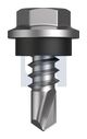 METAL SDS HEX HEAD + WASHER CL4 MET SEAL HX: 8-18X 12