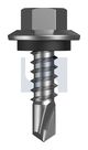 BDX METAL SDS HEX HEAD+WASHER X9 MET SEAL HX:12-14X 20