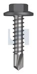 METAL SDS FLANGED HEX HEAD CL4 BA MET FLG HX:12-14X 25