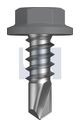 METAL SDS FLANGED HEX HEAD CL4 BG MET FLG HX: 8-18X 12
