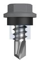 METAL SDS HEX HEAD + WASHER CL4 BG MET SEAL HX: 8-18X 12