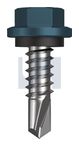 METAL SDS HEX HEAD + WASHER CL4 BR MET SEAL HX:14-14X 22
