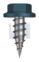NEEDLE PT SDS FLANGED HEX CL4 BR NP FLG HX: 8-15X 12