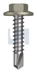 METAL SDS FLANGED HEX HEAD CL4 BU MET FLG HX:12-14X 25