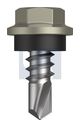 METAL SDS HEX HEAD + WASHER CL4 BU MET SEAL HX: 8-18X 12