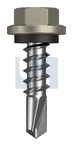 METAL SDS HEX HEAD + WASHER CL4 BU MET SEAL HX:14-10X 25