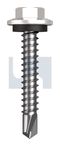 METAL SDS HEX HEAD + WASHER CL4 DW MET SEAL HX:12-14X 35